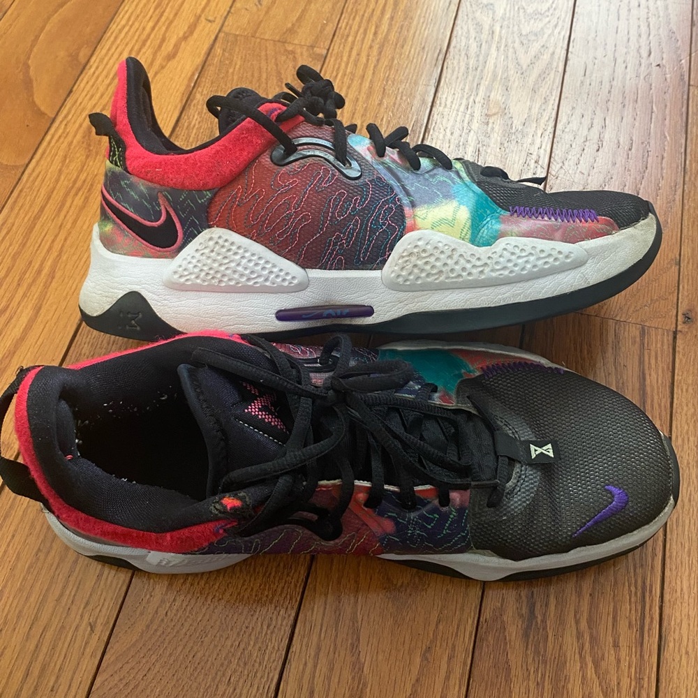 Nike PG 5 Multi-Color -‎ Paul George Pink Green CW3143 600 - Size 10